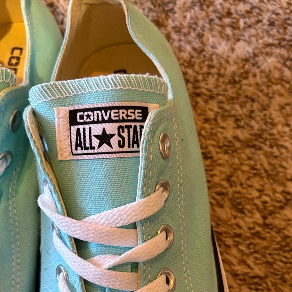 Women’s Converse Turquoise All Star Sneakers - Picture 3 of 7
